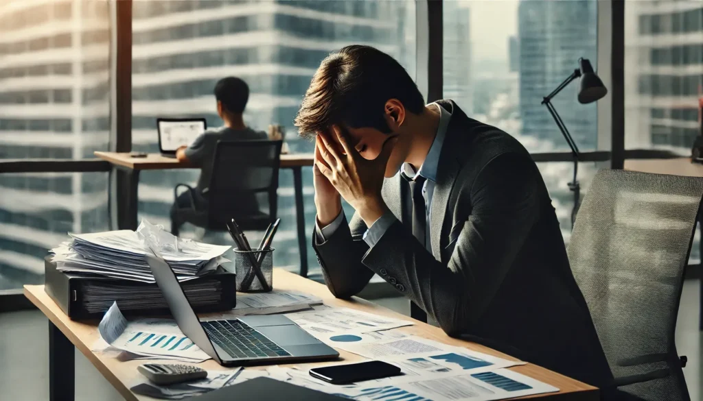 Business owner frustrated